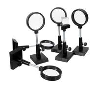 Cabilock Kit Expérimentation Optique pour Enseignement avec Lentilles Convexes et Concaves Miroir Plan et Matériel Pédagogique pour Sciences Physiques Scolaires