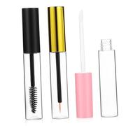 Cabilock Kit Maquillage 3 Pièces avec Tubes Vides pour Mascara et Gloss à Lèvres 10ml, Design Clair, Fermeture Hermétique, pour Voyage et Déplacement