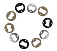 Cabilock Kit Ouvre-bouteille DIY Inserts Inox Ronds avec Vis et Tournevis Accessoires Bricolage pour Résine et Bois Décapsuleur Bière et Vin Personnalisé