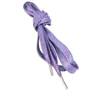 Cabilock Lacets de Chaussures Plats en Plastique Embouts Métalliques Bleus, Polyvalents pour Baskets et Chaussures Décontractées, Course Jogging