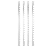 Cabilock Lames De Trancheuse À Pain En Acier Inoxydable Bol À Pain Couteaux Lames De Remplacement Bords Dentelés Pour Coupe-Pain En Bois 4 Pièces
