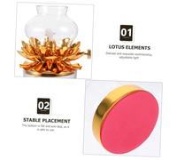 Cabilock Lampe à Huile Rétro Alliage Lampe à Pétrole Anti-Vent pour Culte Bouddhiste Décoration et Méditation