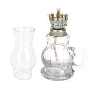 Cabilock Lampe à Kérosène Vintage pour Maison avec Verre Épais et Mèche Décoration Rétro Lampe à Huile Ancienne Résistante Au Vent pour Ambiance Familiale et Restaurant
