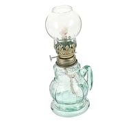 Cabilock Lampe À Pétrole avec Couvercle en Verre Style Vintage Décoration Dintérieur Éclairage Unique Lampe À Huile pour Lambiance