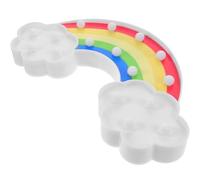 Cabilock Lampe LED Arc-en-ciel Décorative pour Chambre Bébé et Bureau, Veilleuse Douce Multicolore sans Pile, Lampe Esthétique de Table pour Ambiance Cosy et Présents