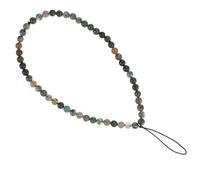 Cabilock Lanière Téléphone Portable Agate Naturelle Perles Colorées Cordon Détachable pour Smartphone Accessoire Antiperte Bracelet Élégant Unisexe