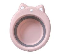 Cabilock Lavabo Pliable De Chat Pour Bébé Lavabo Portable Multifonctionnel En Plastique Pique-niques Et Activités De Bébés Couleur Rose Accessoire Pratique