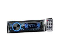 Cabilock Lecteur Voiture sans Fil Double USB FM Radio Couleur Changeante Support Aux in Disk avec Télécommande Noir