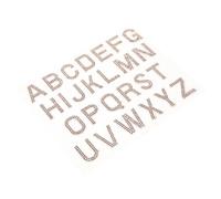 Cabilock Lettres Autocollantes en Strass Dorés 2,5 Cm - Alphabet Complet 26 Pièces pour Décoration Vêtements DIY - Ornements Strass Thermocollants pour Paquet, Vestes et Projets