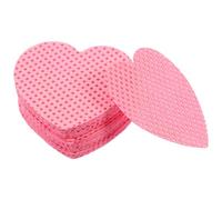 Cabilock Lingettes pour Ongles en Coton Doux, Forme Cœur, 200 Feuilles, Boîte Pratique, Surface Confortable et Sûre pour Manucure et Usage Mobile