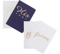 Cabilock Livre de Vœux de Mariage Blanc en Papier, pour Marié et | Cartes de Discours ’échange, Design Simple et Décoratif, pour Mariages et Événements à Thème