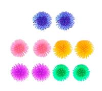 Cabilock Lot de 10 Balles pour Chat en Plastique Souple à Petites Épines, Interactif pour Renforcer Le Lien et Protéger Les Meubles Couleur Aléatoire