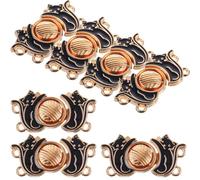 Cabilock Lot de 10 Boutons en Alliage pour Jeans et Robes Serrage-Taille Réglable Détachable Broche Multifonction Décorative pour Pantalon Fixation Sécurisée Compatible Couture et