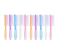 Cabilock Lot de 10 Brosses à Ongles Manche Long Ergonomique Plastique Lavable Couleurs Assorties Petite Brosse de Nettoyage pour Nail Art Usage Manucure Mains et Pieds Portable pour