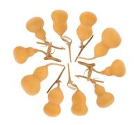 Cabilock Lot de 10 Calebasses Naturelles Artisanales 4-6 CM Décoration Artisanale en Courge pour Salon Bureau et Chambre Ornement Symbolique et Authentique Style Aléatoire