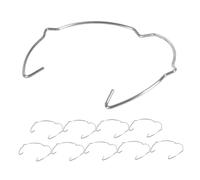 Cabilock Lot De 10 Clips De Fixation à Ressort Double Patte Pour Spots Encastrés Mr16, Acier Au Manganèse, Maintien Sécurisé, Accessoires Pour Lampes Intérieures Et Commerciales