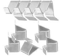 Cabilock Lot de 10 Clips Métalliques pour Étagères de Classeur, Pince de Fixation Robuste, Support pour Armoire Métallique, Adapté Rangement Industriel et Domestique
