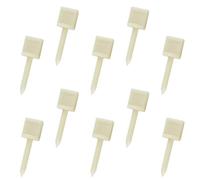 Cabilock Lot de 10 Clous en Nylon 6,5 Cm Couleur Ivoire pour Fixation de Cibles de Tir à l'arc en Extérieur, Accessoires de Plein Air pour Goupilles Fixes Adaptées au Papier et Eva