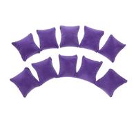 Cabilock Lot de 10 Coussins De Montre en Velours Violet Support pour Bracelet De Montre Petit Coussin à Bijoux Polyvalent Présentation Élégante Taille Petite