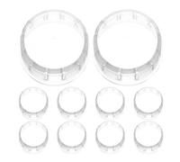 Cabilock Lot de 10 Couvercles de Shaker à Cocktails en Résine Polycarbonate Transparente, Anti-éclaboussures, Étanches et Résistants la Chaleur, Compatibles pour Bar, Sport et Mixage