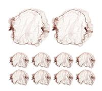 Cabilock Lot de 10 Filets à Chignon Invisibles en Maille Fine 7mm Couleur Café, Filet à Cheveux de Ballet Haute Élasticité pour Danseuses, Infirmières et Coiffures Professionnelles