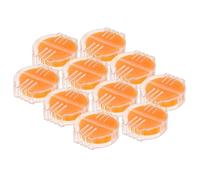 Cabilock Lot De 10 Fils À Coudre Faits Main Cirés À La Cire D'Abeille En Coton Et En Fibres Synthétiques Enduit Ciré Pour La Couture À La Main Bloc De Cire