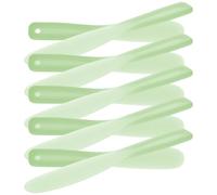 Cabilock Lot De 10 Spatules Longues Cosmétiques En Silicone Vert, Outil De Mélange Ergonomique Pour Maquillage Visage, Usage Professionnel Domicile, Accessoires Beauté Multifonctions