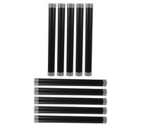 Cabilock Lot de 10 Tubes de Rangement Plastiques Noirs Ø30 MM X 300 MM avec Bouchons PE Tubes d'Expédition pour Affiches et Documents Solution Pratique pour Bureau et Transport Sécurisé