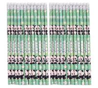 Cabilock Lot de 100 set de Crayons Panda en Bois pour Garçon et Filles avec Gommes Amusantes Crayons Kawaii Mignons Papeterie Scolaire pour École et Présents D’Anniversaire pour Dessin et