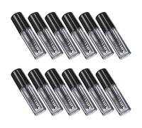 Cabilock Lot de 12 Mini Tubes de Mascara Vides 08 Ml avec Brosse Intégrée Flacons Transparents Rechargeables pour Crème à Cils Pot Cosmétique Portable et Réutilisable pour Maquillage