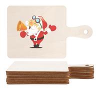 Cabilock Lot de 12 Petites Planches à Découper Carrées en Bois Brut 23X14 CM, Planches à Découper DIY pour Graffiti et Service Alimentaire, Surface Lisse Facile à Nettoyer, Usage