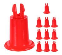 Cabilock Lot de 12 Supports de Pied de Balance Électroniques Rouges, Capacité 30 Kg, Pieds Antidérapants Universels en Plastique pour Plateau de Pesée, Accessoires Stables pour Balances