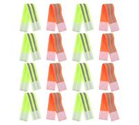 Cabilock Lot de 16 Brassards Réfléchissants Haute Visibilité pour Running et Cyclisme, Bandes Élastiques Légères Double Bande Réfléchissante Élargie