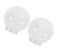 Cabilock Lot de 2 Abat-Jours Sphériques en Acrylique 20 CM, Protection Étanche Résistante Casse, Remplacement pour Lampadaire Extérieur, pour Éclairage Mural Extérieur