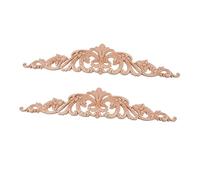 Cabilock Lot De 2 Appliques Décoratives en Bois Sculpté 30 X 6 Cm Élégantes De Style Européen pour La Décoration Intérieure