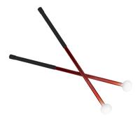 Cabilock Lot de 2 Baguettes de Tambour à Tête en Feutre Rouges Maillets de Batterie en Alliage D’Aluminium Accessoires Percussion pour Batterie et Grosse Caisse Pratique et Performance