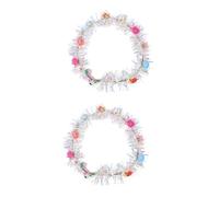 Cabilock Lot de 2 Bandeaux Lumineux Décoratifs pour Cheveux, Cerceaux Fleurs Led, Taille Unique, Accessoires Festifs pour Adultes et Garçon et Filles, Coiffes de Fête Couleur Aléatoire
