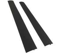 Cabilock Lot de 2 Cache-Joints en Silicone Noir 63 CM pour Cuisinière et Plan de Travail Mastic D’Étanchéité Flexible Résistant à la Chaleur Coupe sur Mesure Protection Anti-Salissure