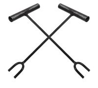 Cabilock Lot de 2 clés pour compteur d'eau : outil de fermeture de vanne - outil de plomberie multifonctionnel avec poignée en T pour une prise en main confortable et une utilisation facile des