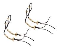 Cabilock Lot de 2 Compteurs de Perles de Prière en Laiton Compteur de Perles Doigts Outil de Comptage Portable pour Contemplation Bouddhiste Format de Poche Compatible Chants et