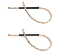 Cabilock Lot de 2 Cordes D'allume-feu en Corde de Chanvre Imprégnées de Cire d'abeille, Cœur Ignifuge, Légères et Compactes pour Camping, Randonnée et Survie en Plein Air