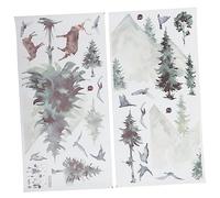 Cabilock Lot De 2 Feuilles De Stickers Muraux En Forme De Plume Décorations Murales Pour Salon Chambre À Coucher Autocollants De Peinture De Paysage Esthétique
