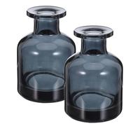 Cabilock Lot de 2 Flacons Diffuseurs en Verre 150Ml Bleu Diffuseur Parfum sans Flamme à Bâtonnets Bouteille Décorative Rechargeable pour Aromathérapie Salon Bureau Voiture