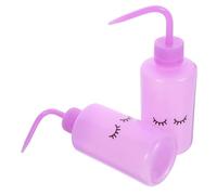 Cabilock Lot de 2 Flacons Souples pour Shampoing Cils 250ml, Bec Coudé, Pe Léger, pour Nettoyage des Cils et Rinçage Précis