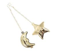 Cabilock Lot de 2 Infuseurs à Thé en Acier Inoxydable d'Étoile Lune avec Chaîne Passoires à Thé Multifonctions Anti-Fuite en Feuilles et Épices à Domicile Bureau