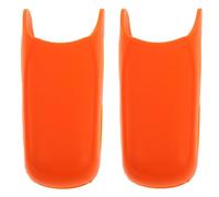Cabilock Lot de 2 Manchons en Silicone Orange Résistant la Chaleur pour Fer à Friser et Lisseur, Protection Thermique Antidérapante pour Poignée Chauffante, Accessoires Coiffure