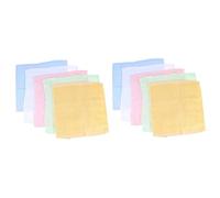 Cabilock Lot de 2 Mouchoirs en Mousseline pour Nouveau-né Doux Absorbants à Séchage Rapide Pré-lavés Jaunes Verts Et Blancs 5 Pièces