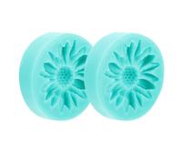 Cabilock Lot de 2 Moules en Silicone Forme Fleur pour Fondant et Chocolat, Moules à Pâtisserie Réutilisables, Légers et Faciles à Démouler Cuisine et Confiserie