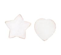 Cabilock Lot de 2 Palettes à Ongles en Résine Forme Cœur et Étoile Blanches Présentoirs pour Manucure et Mélange de Couleurs Accessoires Pratiques pour Nail Art DIY