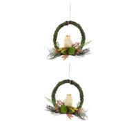 Cabilock Lot De 2 Paniers Suspendus en Forme De Poulet Teng Ma pour Décoration De Plantes Guirlande Lumineuse Décorations D'Extérieur Ornements Gonflables Décoration De Crèche